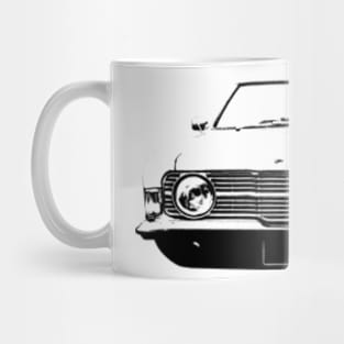 Ford Cortina MkIII 1970s classic car monoblock black Mug